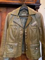 Leren groene jack, Kleding | Heren, Ophalen of Verzenden, Gedragen, Overige maten, Groen