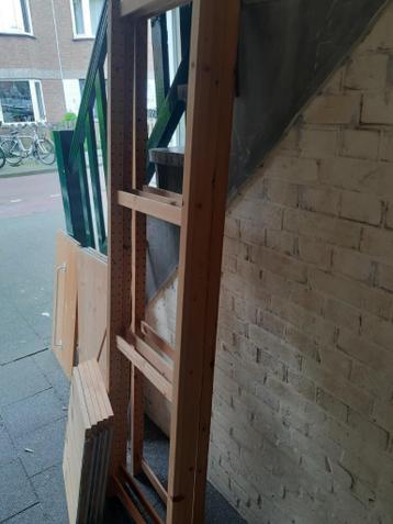 Ikea Rek, Ivar, massief grenen bestaande uit 3 delen, boeken - afbeelding 12