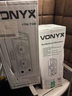 Vonyx SL28 Disco Speakers - Set van 2, Gebruikt, 120 watt of meer, Front, Rear of Stereo speakers, Ophalen