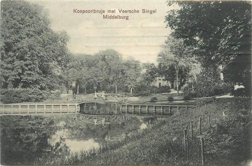 (701-014-039) Middelburg Koepoortbrugje Veersche Singel, Verzamelen, Ansichtkaarten | Nederland, Zeeland, Verzenden