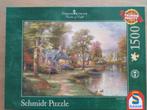 Thomas Kinkade Schmidt legpuzzel 1500 stukjes, Hobby en Vrije tijd, Ophalen of Verzenden, 500 t/m 1500 stukjes, Zo goed als nieuw