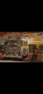 3D Metalen Schilderij - VW Bus - 120x80cm, Antiek en Kunst, Kunst | Schilderijen | Klassiek, Ophalen