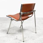 Vintage Italiaanse Vaghi 601 Linea Uno Arch stoel fauteuil., Ophalen, Gebruikt, The haystack, Leer
