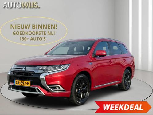 Mitsubishi Outlander 2.4 PHEV Instyle|Leder|Trekhaak|Dealer, Auto's, Mitsubishi, Bedrijf, Te koop, Outlander, 360° camera, 4x4