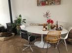 Ovale Tulip eettafel eit, Ophalen, 100 tot 150 cm, Zo goed als nieuw, Vijf personen of meer