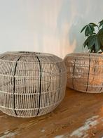 2 Hanglamp JUTE met zwarte details ZGAN  als paar te koop, Huis en Inrichting, Lampen | Hanglampen, Ophalen, Zo goed als nieuw