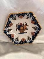 Makkum Wandbordje met Bloemen en Fruitmand, Ophalen of Verzenden