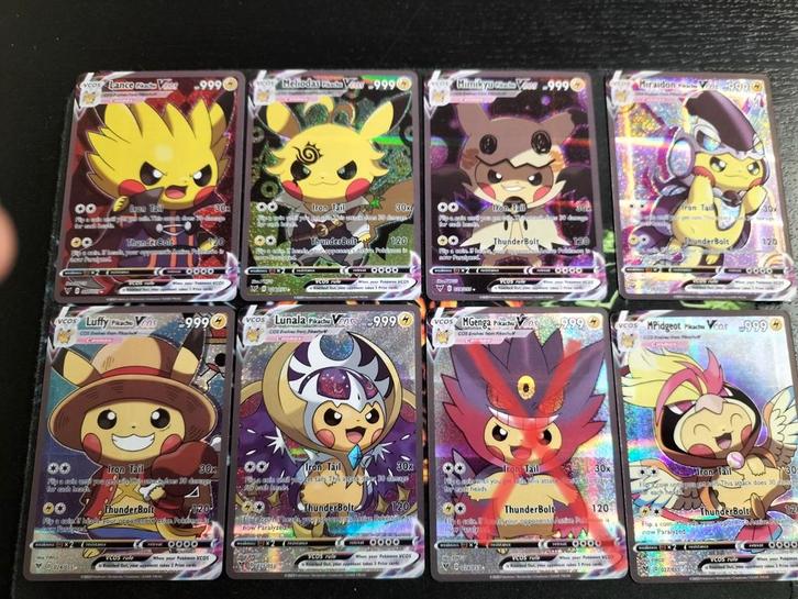 Pika cosplay custom kaarten, Hobby en Vrije tijd, Verzamelkaartspellen | Pokémon, Ophalen of Verzenden