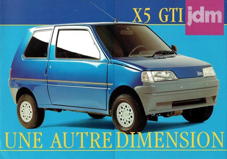 Folder JDM X5 GTI (brommobiel - ca.1991), Boeken, Auto's | Folders en Tijdschriften, Gelezen, Overige merken, Verzenden