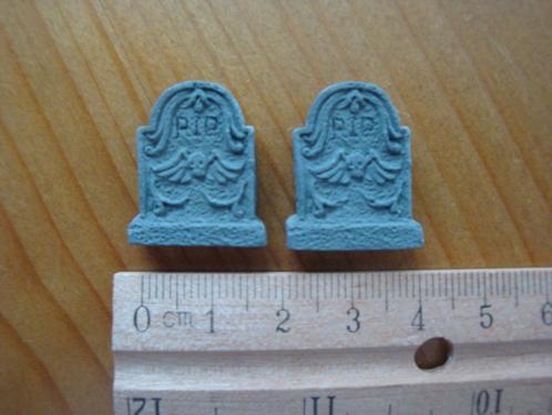 1:12 poppenhuis grafzerkje zerk Halloween nieuw, Verzamelen, Poppenhuizen en Toebehoren, Nieuw, Decoratie, Ophalen of Verzenden