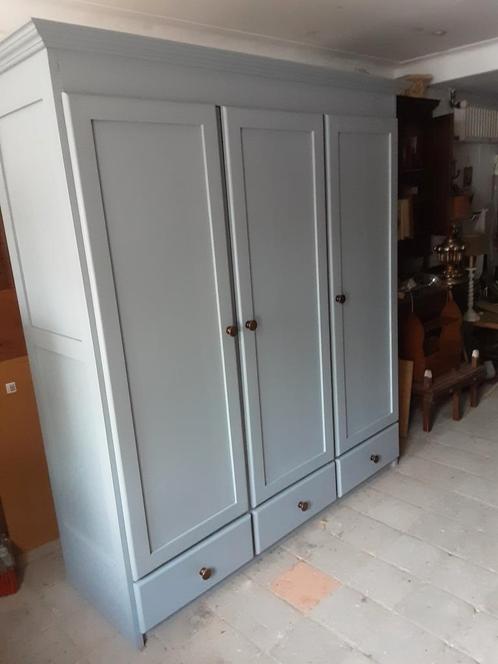 Brocante grenen kast kledingkast DEMONTABEL, Huis en Inrichting, Kasten | Kledingkasten, Gebruikt, 150 tot 200 cm, 150 tot 200 cm