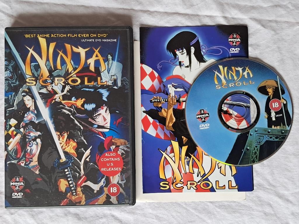 Ninja Scroll DVD Manga Film / Movie, Gebruikt, Anime (Japans), Ophalen of Verzenden, Tekenfilm