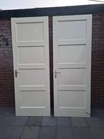 Twee binnen paneeldeuren jaren 30, Ophalen, Gebruikt