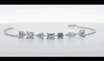 14K Witgouden Armband met Lab-grown Diamanten, Sieraden, Tassen en Uiterlijk, Armbanden, Wit, Nieuw, Ophalen of Verzenden, Met edelsteen