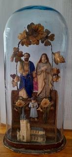 Antieke Relikwie Jozef, Maria & Jezus onder Stolp, Antiek en Kunst, Ophalen