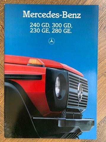 Nederlandse brochure Mercedes-Benz G-klasse 1986 nieuwstaat! beschikbaar voor biedingen