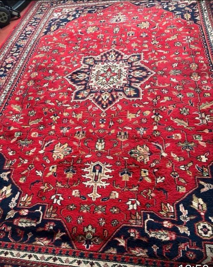 Handgemaakt Perzisch Tapijt - 365x255 cm, Huis en Inrichting, Stoffering | Tapijten en Kleden, Zo goed als nieuw, 200 cm of meer