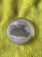 Australia  🇦🇺 2 ounce Mouse  🐁 2008. Schaars., Postzegels en Munten, Edelmetalen en Baren, Ophalen of Verzenden, Zilver