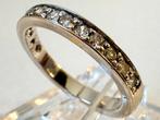 18 karaat gouden ring met VS1 natuurlijke diamant 0.42ct!, Ophalen of Verzenden, 17 tot 18, Met edelsteen, Dame