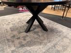 Eettafel rond Ø150cm zwart eiken direct leverbaar €199,-, Ophalen, 100 tot 150 cm, Rond, Mwonenenslapen@ziggo.nl