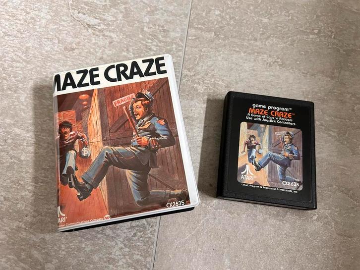 Atari 2600 spel Maze Craze, Spelcomputers en Games, Games | Atari, Zo goed als nieuw, Atari 2600, Sport, 1 speler, Vanaf 3 jaar