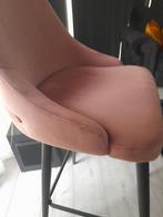 4 zeer mooie Barstoelen oud roze, Ophalen, Met voetsteun, Zo goed als nieuw, 90 cm of meer