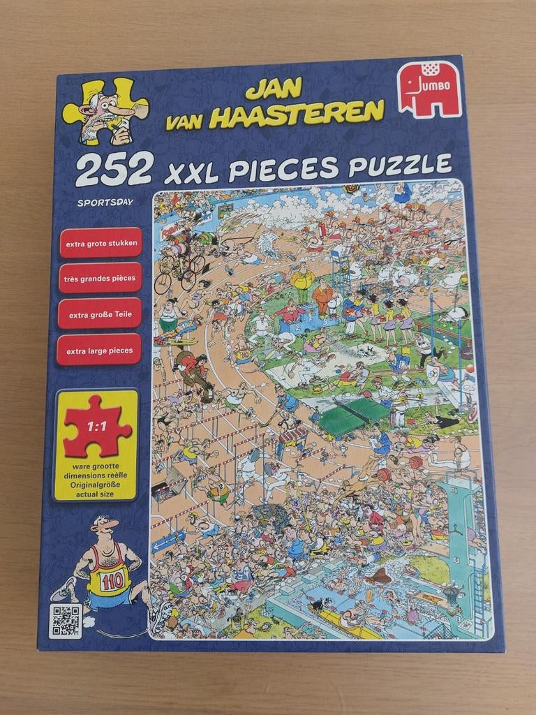 Jan van Haasteren Puzzel 252 Stukjes - Sportdag, Ophalen of Verzenden, Minder dan 500 stukjes, Zo goed als nieuw, Legpuzzel