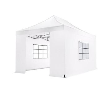 Easy-Up Tent Pop-Up Tent Partytent Vouwtent 3x4,5m. Wit beschikbaar voor biedingen
