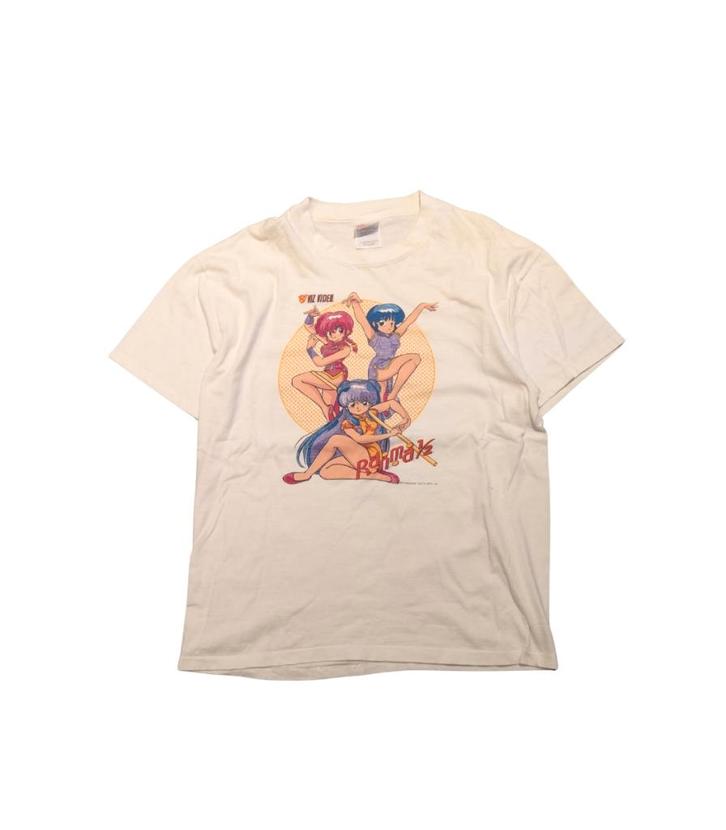 1990s Ranma ½ Vintage Anime T-Shirt – Rare – Size L, Kleding | Heren, T-shirts, Gedragen, Maat 52/54 (L), Wit, Ophalen of Verzenden