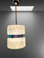Vintage hanglamp austrolux austria, Gebruikt, Ophalen of Verzenden, Glas, Minder dan 50 cm