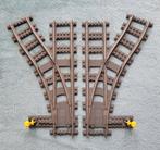 Lego trein 9 Volt ijzeren rails wissels met gele hendel., Kinderen en Baby's, Speelgoed | Duplo en Lego, Ophalen of Verzenden