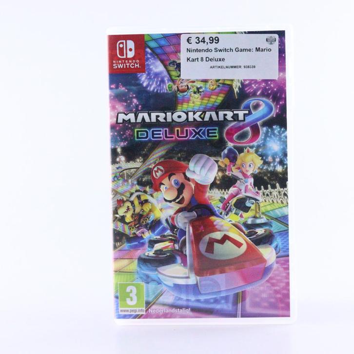 Nintendo Switch Game: Mario Kart 8 Deluxe, Spelcomputers en Games, Spelcomputers | Nintendo Switch, Zo goed als nieuw
