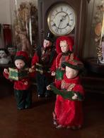 🌿 Pop,Dickens” 4 PORSELEINEN VINTAGE KERST POPPEN”🌿, Verzenden