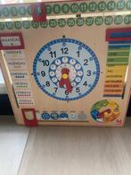 Houten klok tijd datum weer seizoen, Ophalen, Zo goed als nieuw