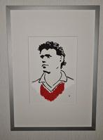 Marco van Basten C (linodruk in zwarte aluminium lijst), Minder dan 50 cm, Oorspronkelijke maker, Verzenden, Nieuw