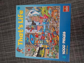 leuke New York that's life puzzel 1000 stukjes beschikbaar voor biedingen