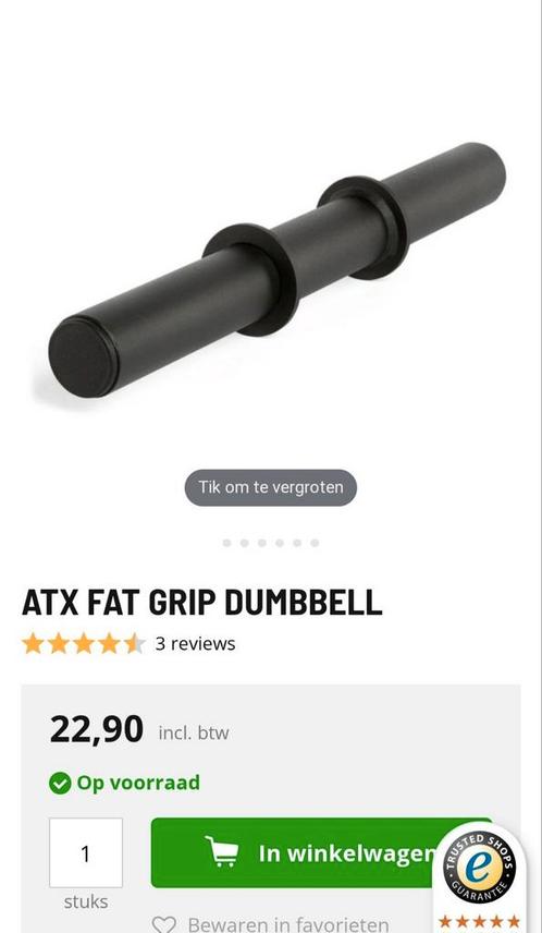 Nieuwe atx fat grip dummbell 1st, Sport en Fitness, Fitnessmaterialen, Zo goed als nieuw, Ophalen of Verzenden