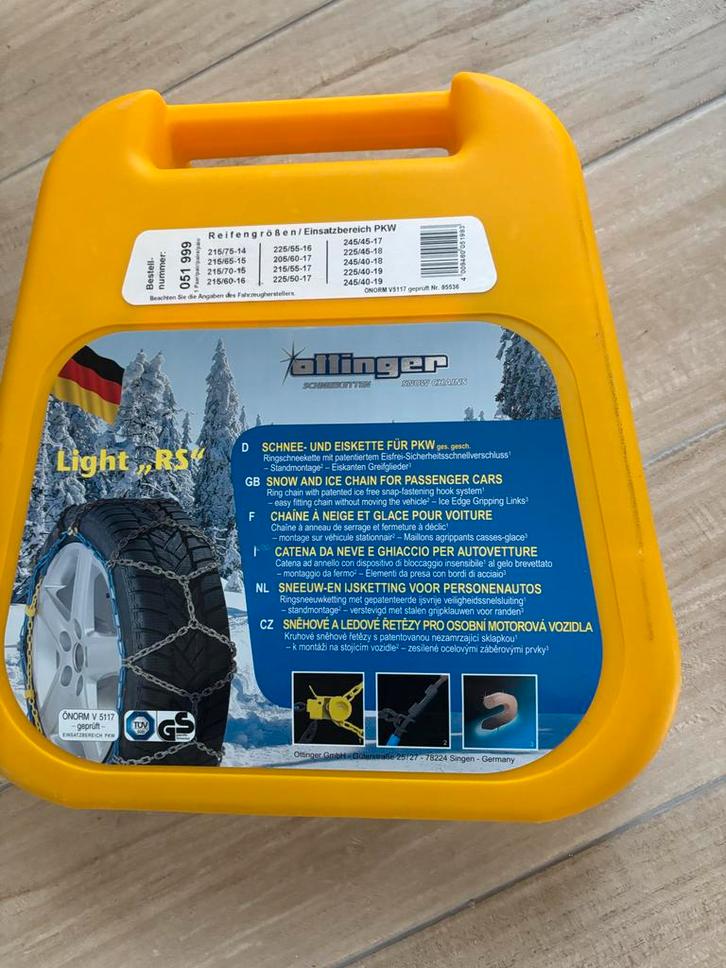 Gloednieuwe sneeuwkettingen - Nooit gebruikt!, Auto diversen, Sneeuwkettingen, Nieuw, Ophalen of Verzenden