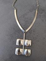 Exclusieve vintage ketting - Art Deco stijl uit Parijs, Gebruikt, Verzenden, Zilver, Overige materialen