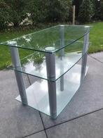 TV meubel glas 80x40, 50 tot 100 cm, Glas, Minder dan 100 cm, 25 tot 50 cm
