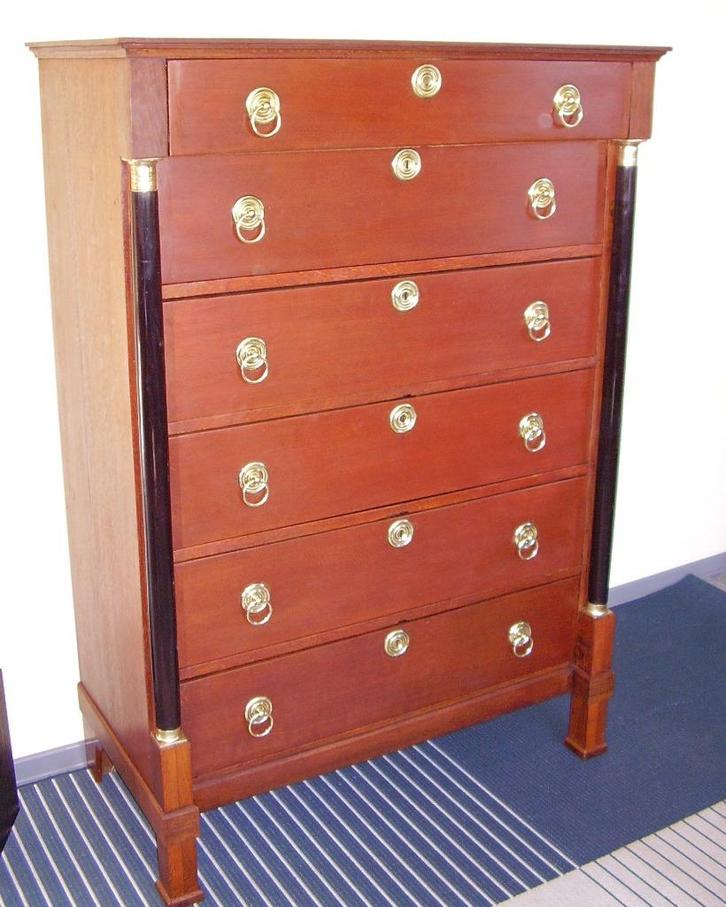 Supermooie eiken empire ladenkast chiffoniere dressoir, Antiek en Kunst, Antiek | Meubels | Kasten, Ophalen