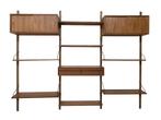 Vintage Poul Cadovius Royal System wandsysteem wall unit, Huis en Inrichting, Kasten | Wandmeubels, Ophalen of Verzenden, Met hangruimte