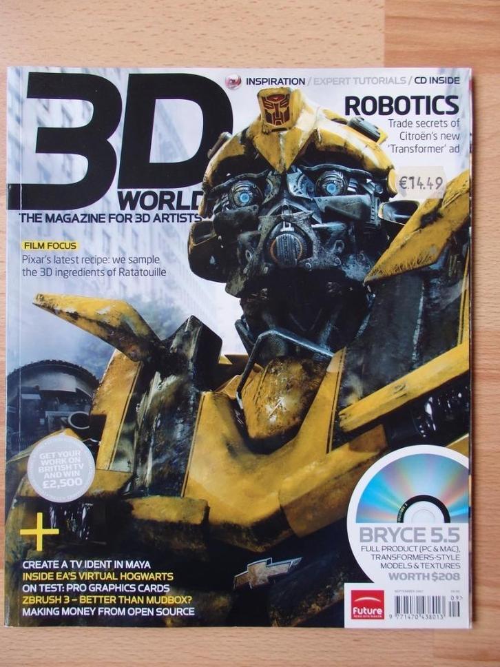 3D World nr.94 september 2007 Engelstalig incl cd en bijlage, Boeken, Tijdschriften en Kranten, Gelezen, Ophalen