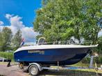 Topcraft 495 met 15pk Yamaha  met rondzit., Ophalen, 10 tot 30 pk, Zo goed als nieuw, 3 tot 6 meter