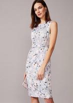 Phase Eight elegante lichtblauwe jurk bloemenprint maat 38, Maat 38/40 (M), Overige kleuren, Verzenden, Nieuw