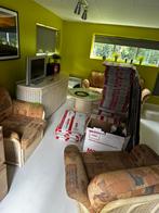 GRATIS Retro Fauteuil Set - Complete Woonkamer, Ophalen of Verzenden, Gebruikt, 75 tot 100 cm, Riet of Rotan