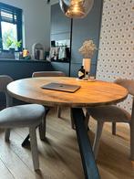 Houten ronde tafel 110 cm, Ophalen, 100 tot 150 cm, Rond, Zo goed als nieuw