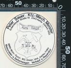 Sticker: Peter Sauer Gespann und Motorenschiede - Karby, Verzenden, Zo goed als nieuw, Auto of Motor