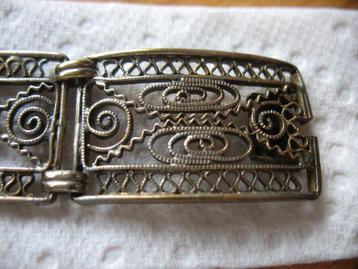 Vintage zilverkleurig armband jaren ´40-´50 beschikbaar voor biedingen