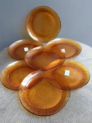 7 ONTBIJT Nieuw Vintage Duralex  borden bubbeltjes decoratie beschikbaar voor biedingen